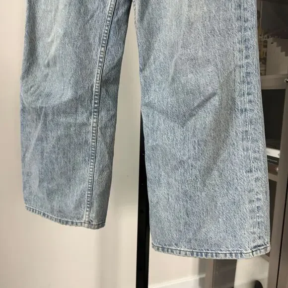 DOEN Tatum Biarritz Relaxed Fit Wide Leg Denim Jeans 27 Vintage Light Wash